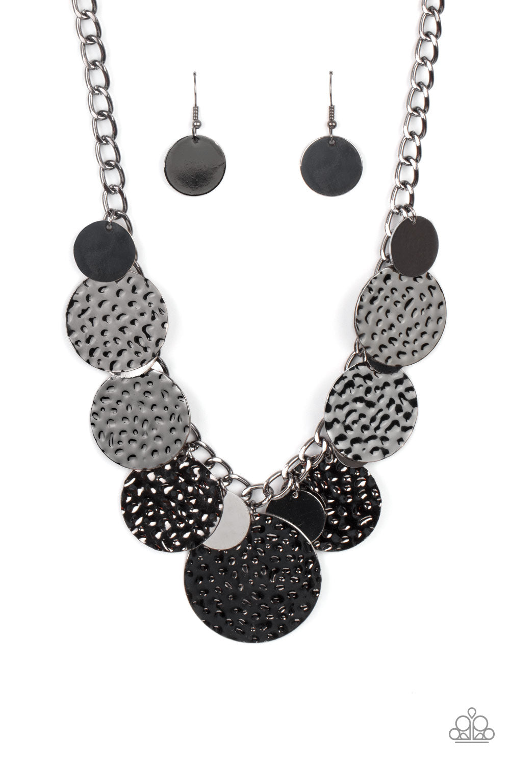 Industrial Grade Glamour - Black Necklace-Paparazzi