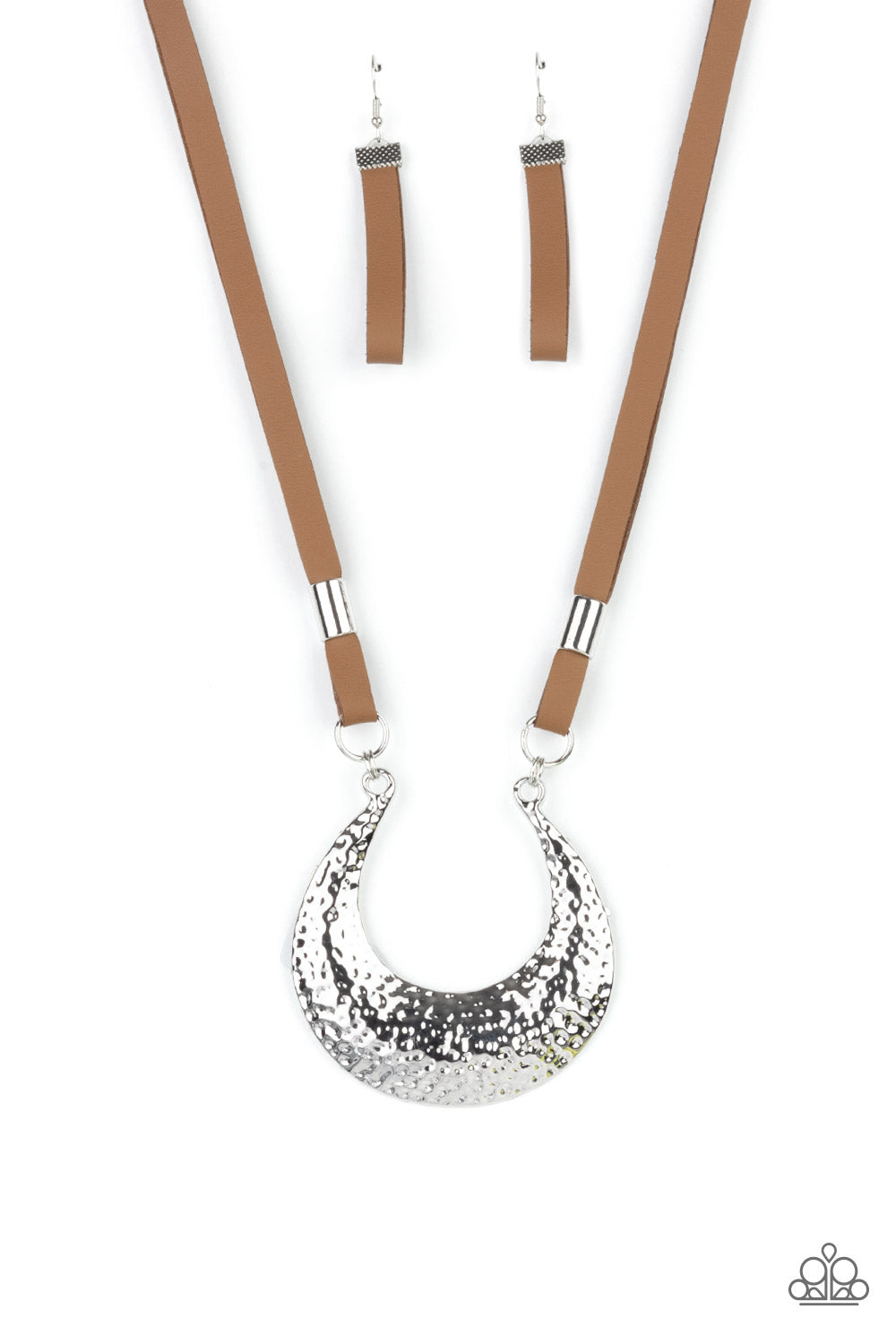 Majorly Moonstruck - Brown Necklace-Paparazzi
