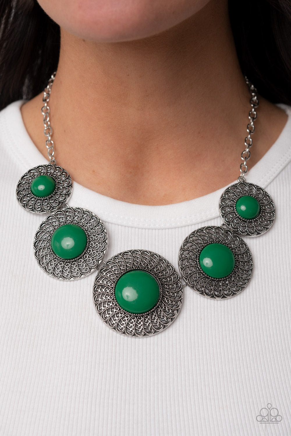 Detail Orientated - Green Necklace