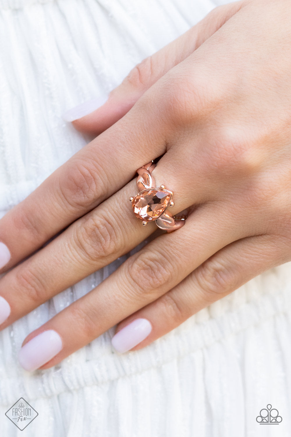 Law of Attraction - Rose Gold Ring-Paparazzi