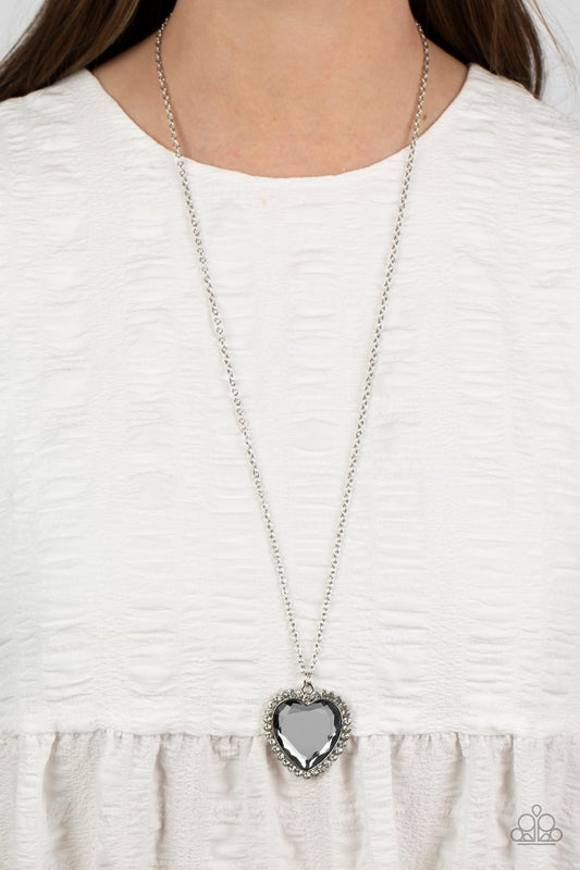 Prismatically Twitterpated - Silver Necklace-Paparazzi