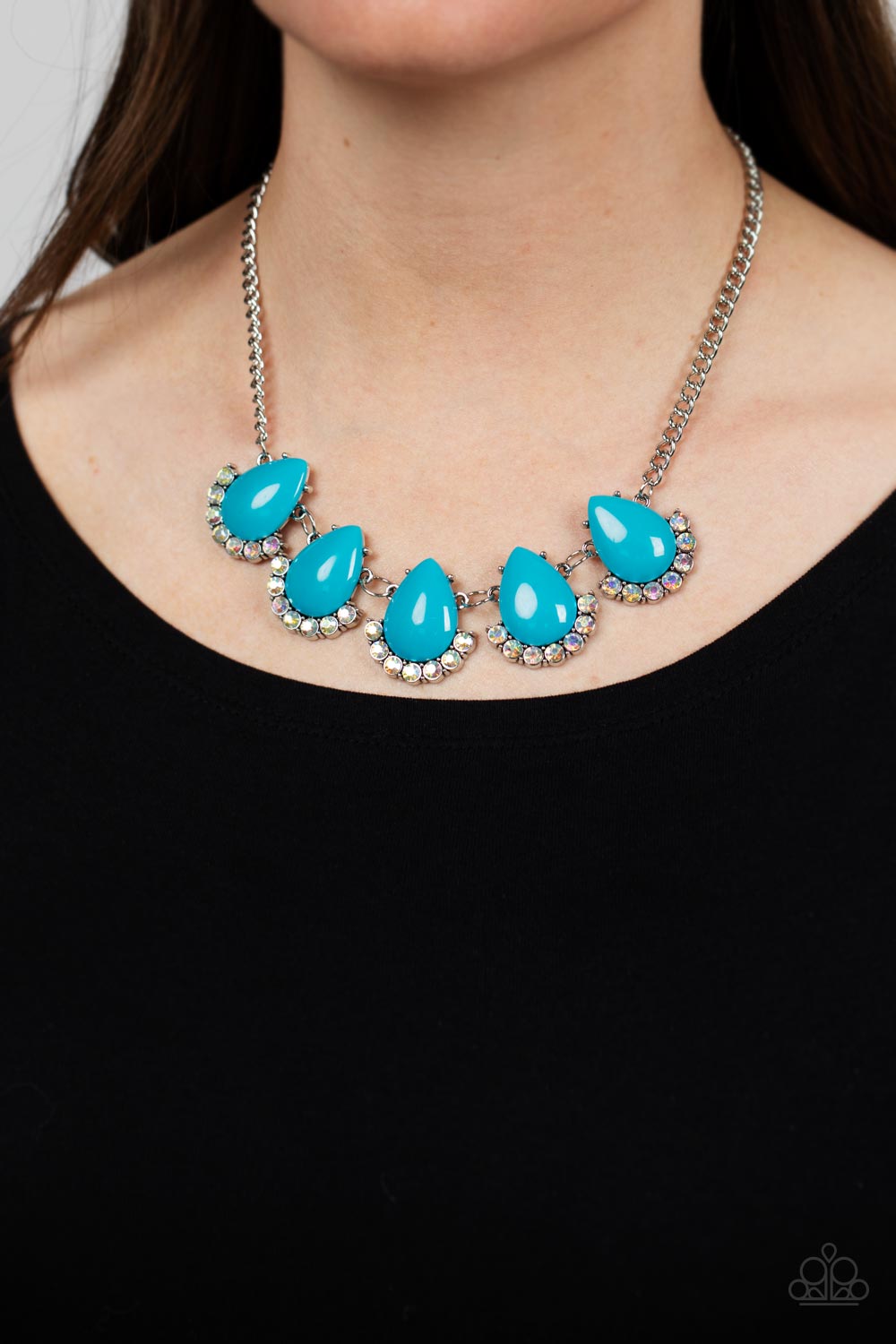 Ethereal Exaggerations - Blue Necklace